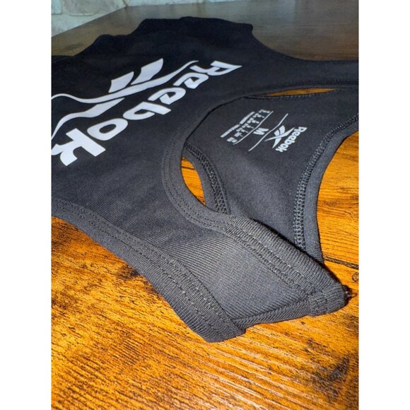 Reebok Womens Black Sports Bra Medium - Picture 7 of 13